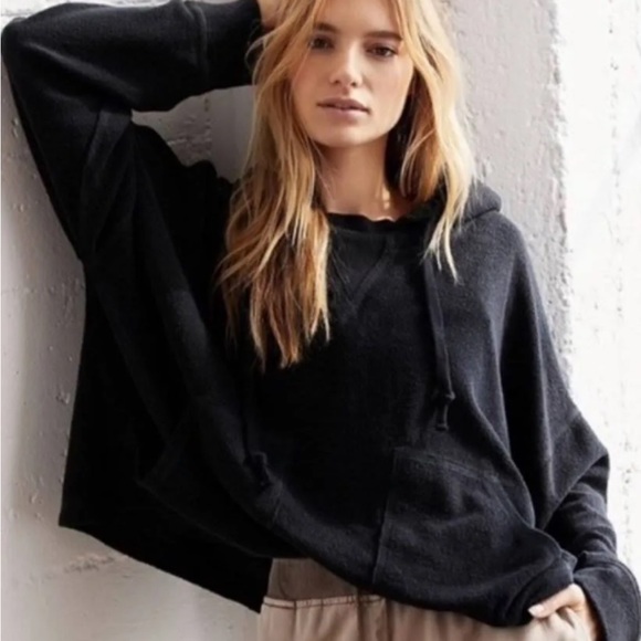 Free People Movement Navy Blue Hoodie Size S - Picture 1 of 15